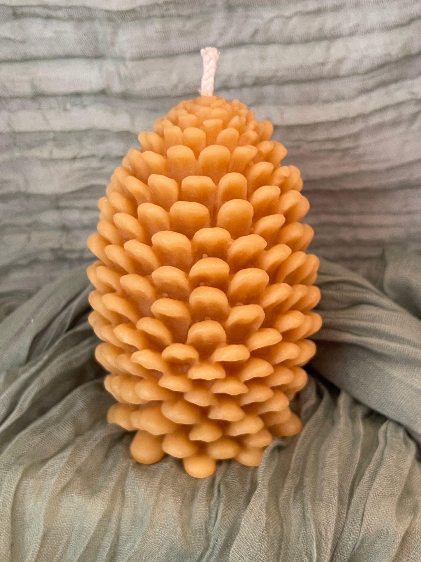 Large Pinecone Candle