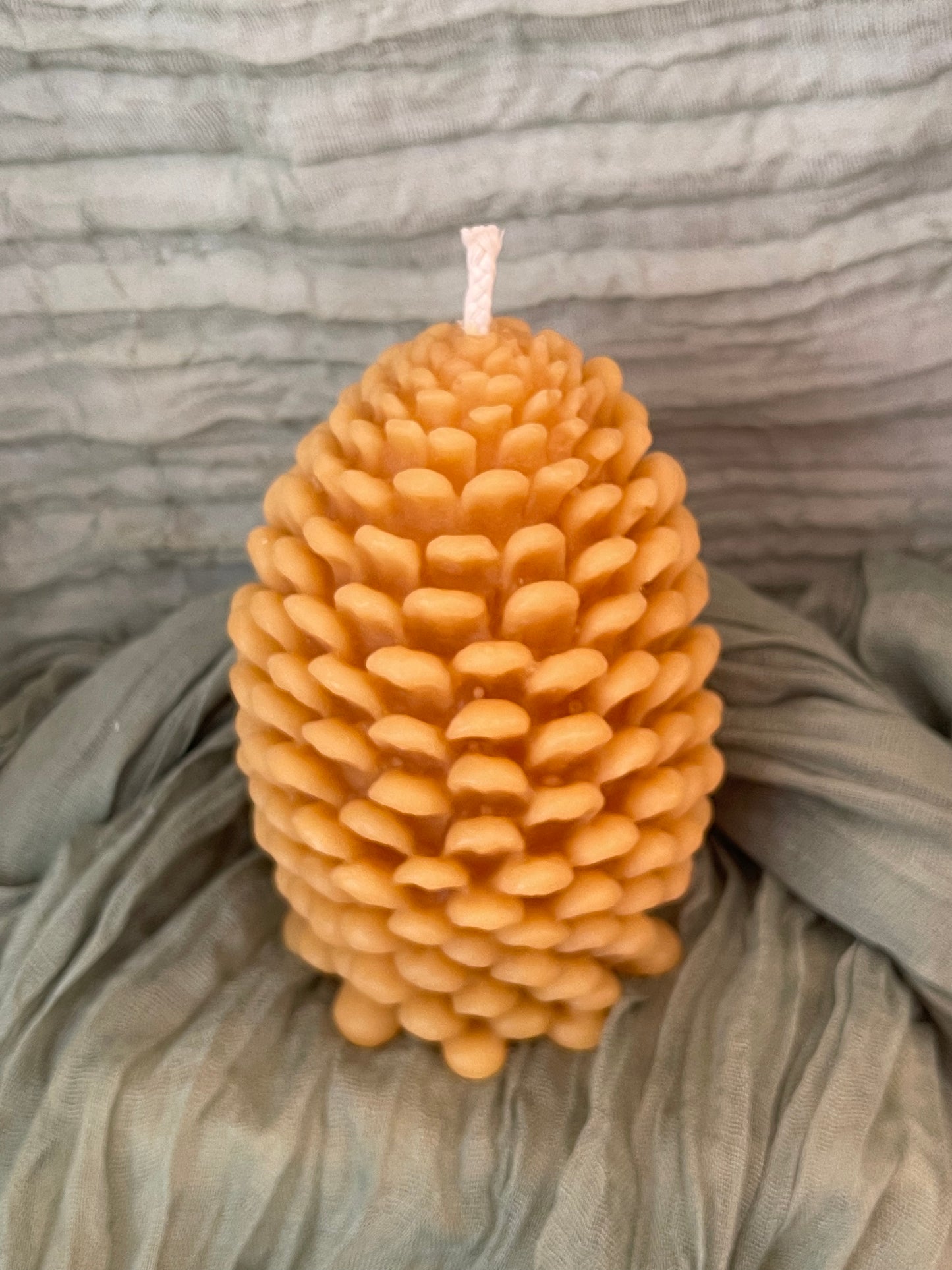 Large Pinecone Candle