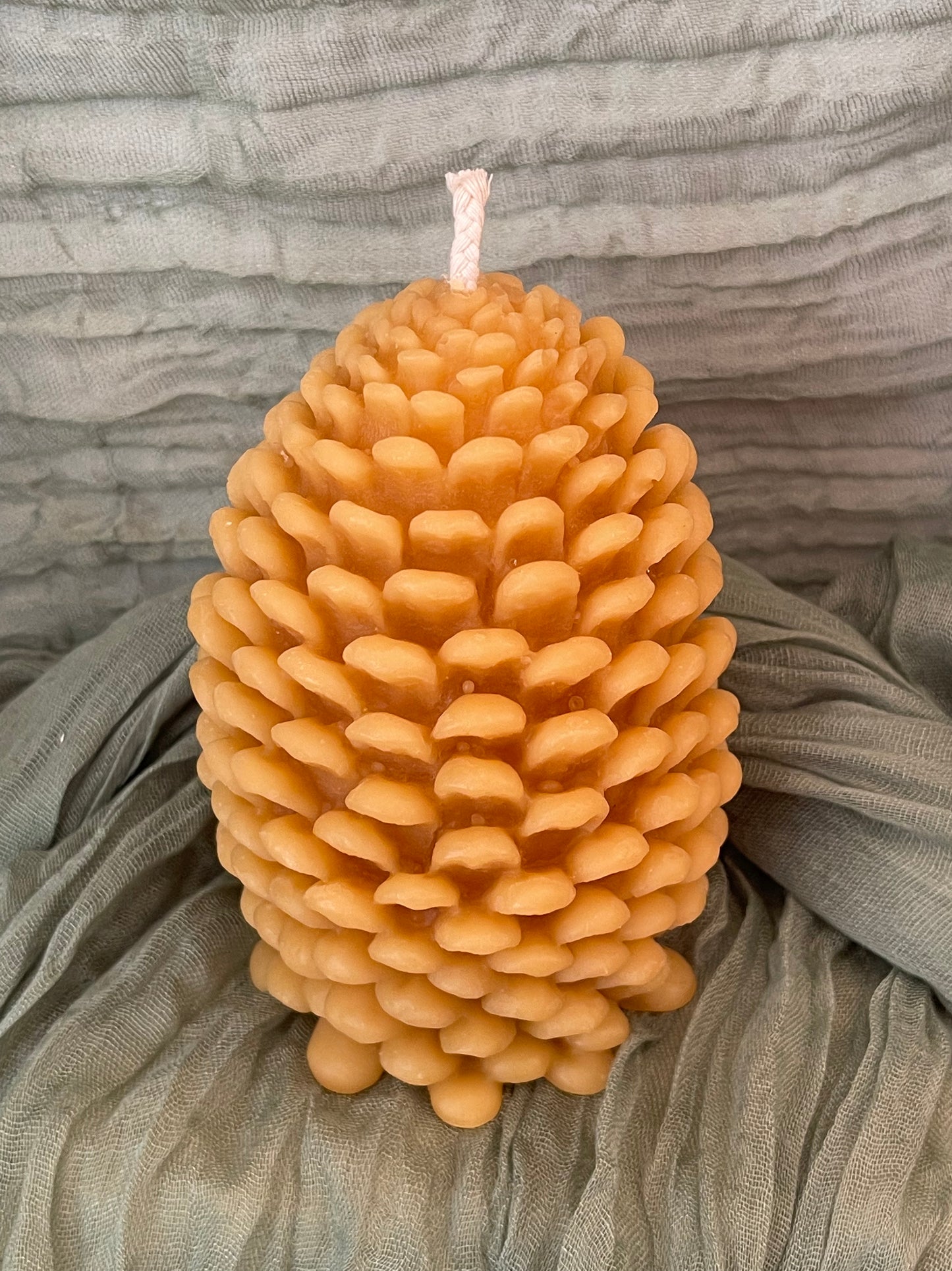 Large Pinecone Candle