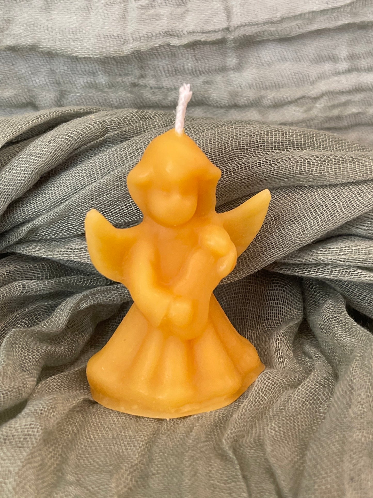 Angel Playing Violin Candle