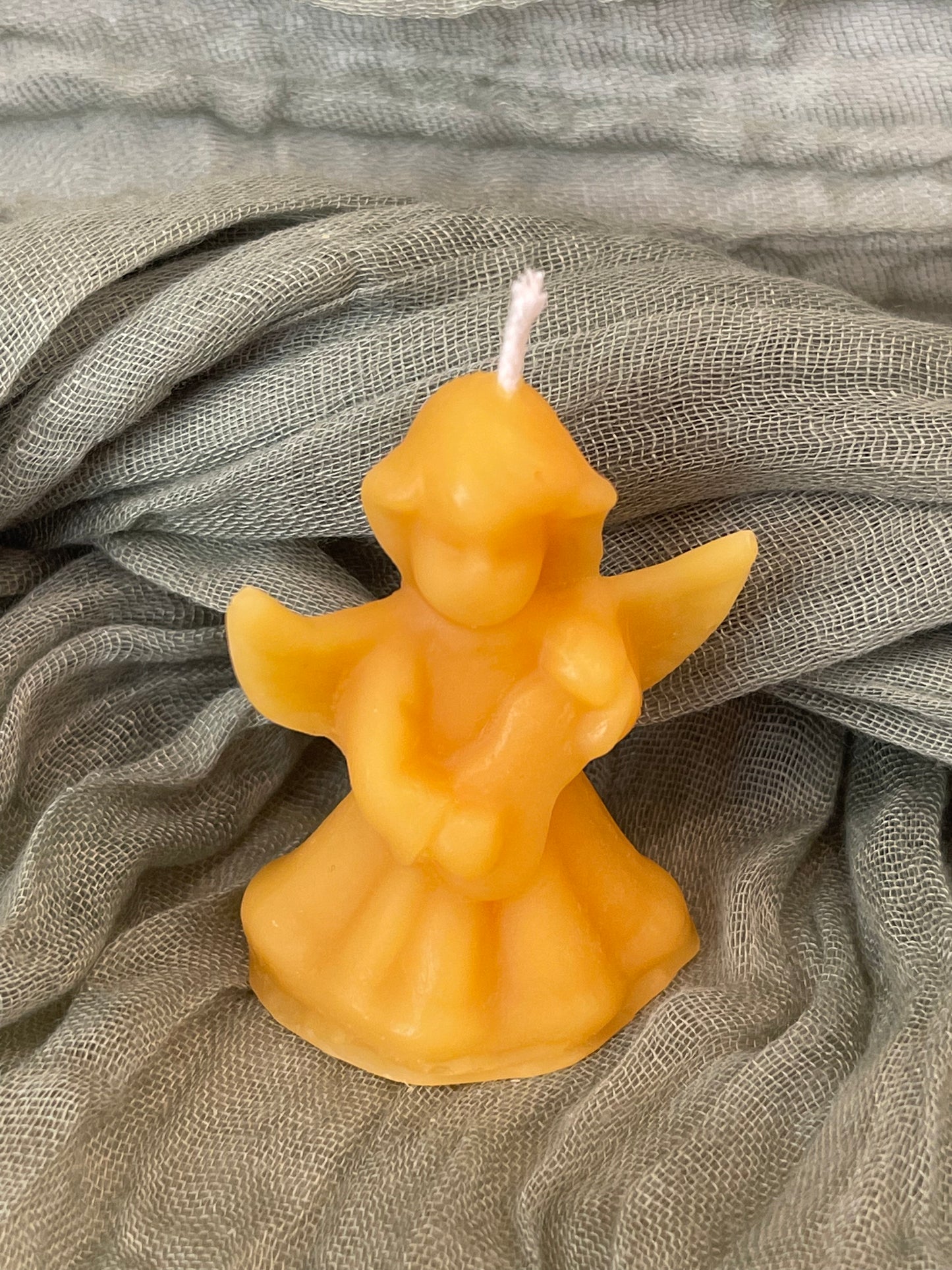 Angel Playing Violin Candle