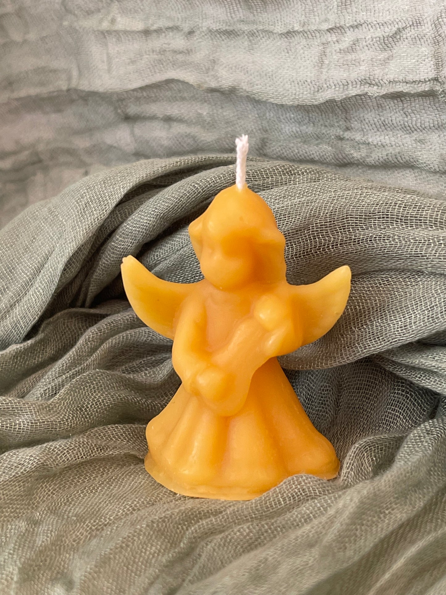 Angel Playing Violin Candle